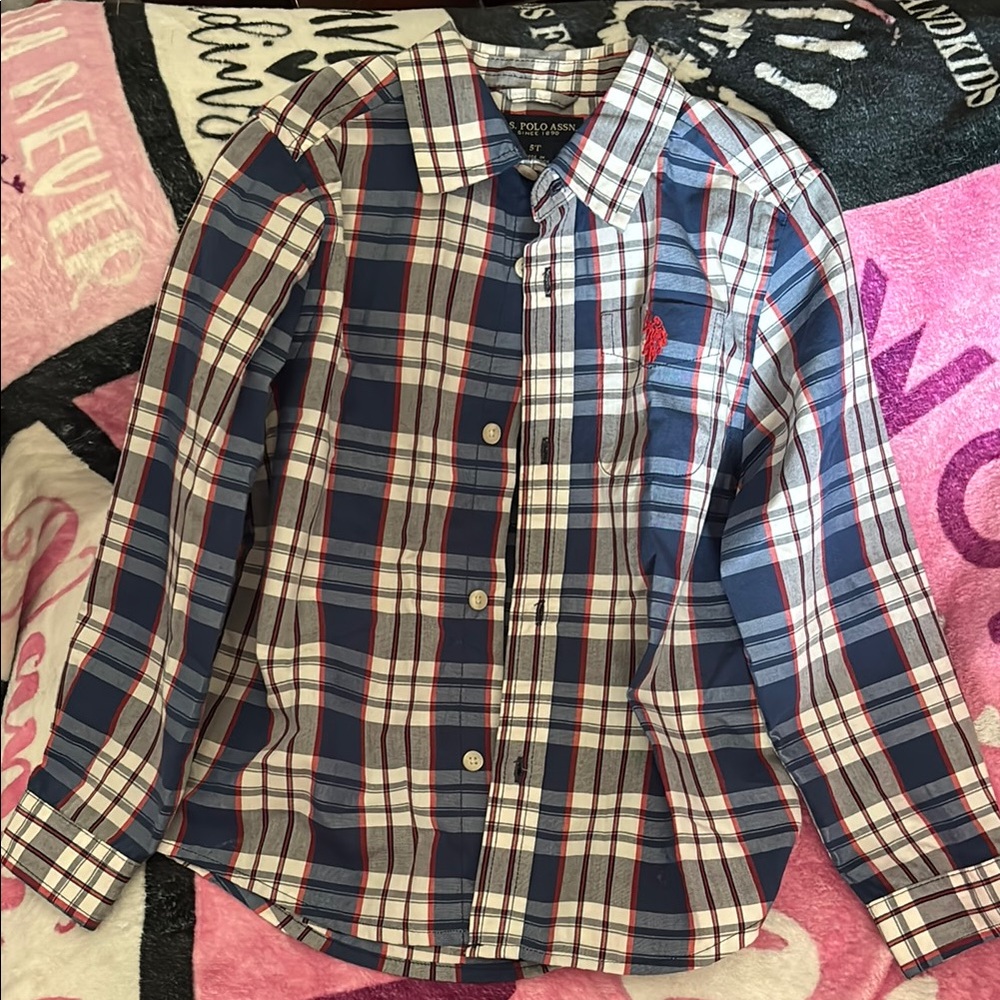 Polo by Ralph Lauren Kids Plaid Shirt - Blue and Red